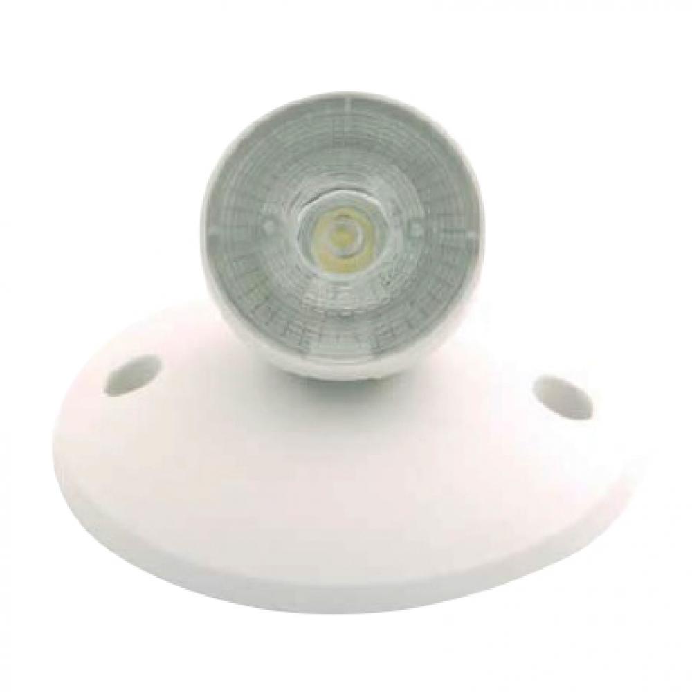 Emergency LED Single Head Remote, Wide Lens, 1x 1W, 55lm, White