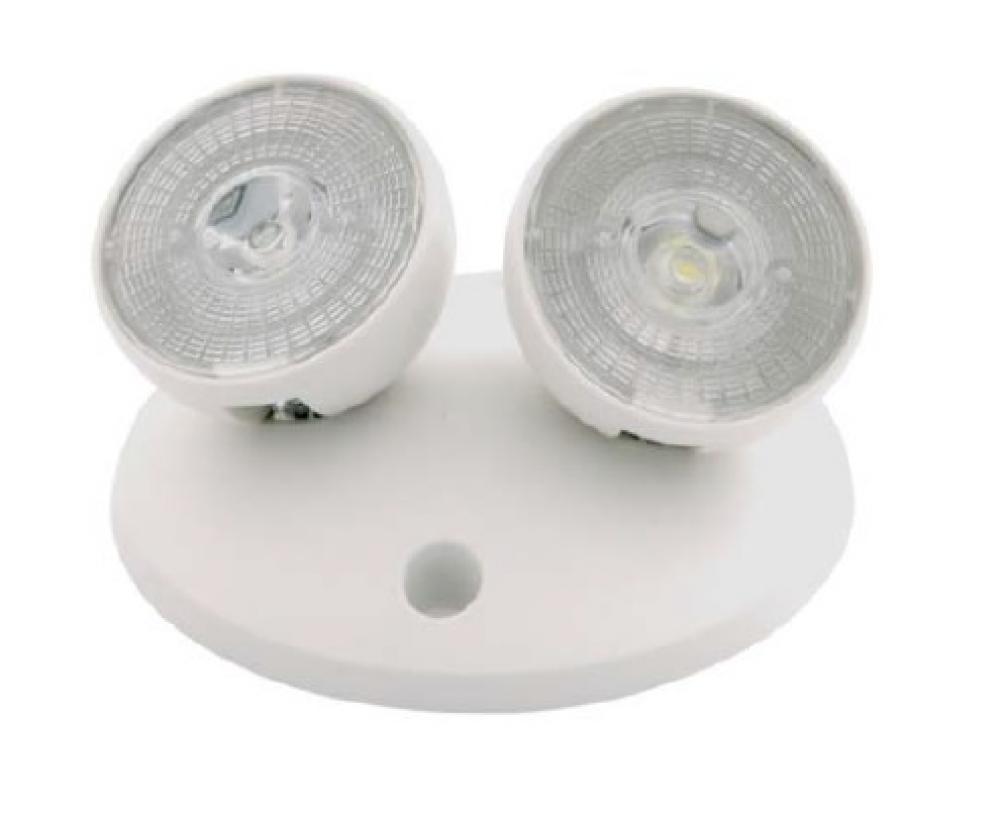 Emergency LED Dual Head Remote, Wide Lens, 2x 2W, 180lm, White