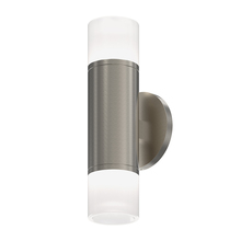 Sonneman 3053.13-GN25-GN25 - 3" Two-Sided LED Sconce w/Etched Glass Trims and 25? Narrow Flood Lens