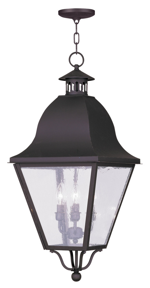 4 Light Bronze Outdoor Chain Lantern