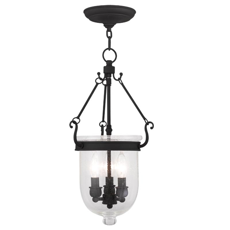 3 Light Black Chain Lantern