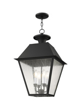 Livex Lighting 2174-04 - 4 Light Black Outdoor Chain Lantern