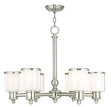 Livex Lighting 40206-91 - 6 Light Brushed Nickel Chandelier