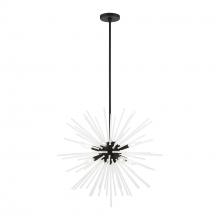 Livex Lighting 48826-04 - 8 Light Black Pendant Chandelier