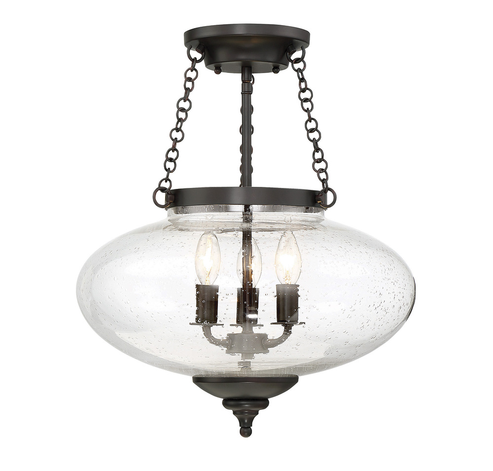 Lowry 3-Light Ceiling Light in English Bronze