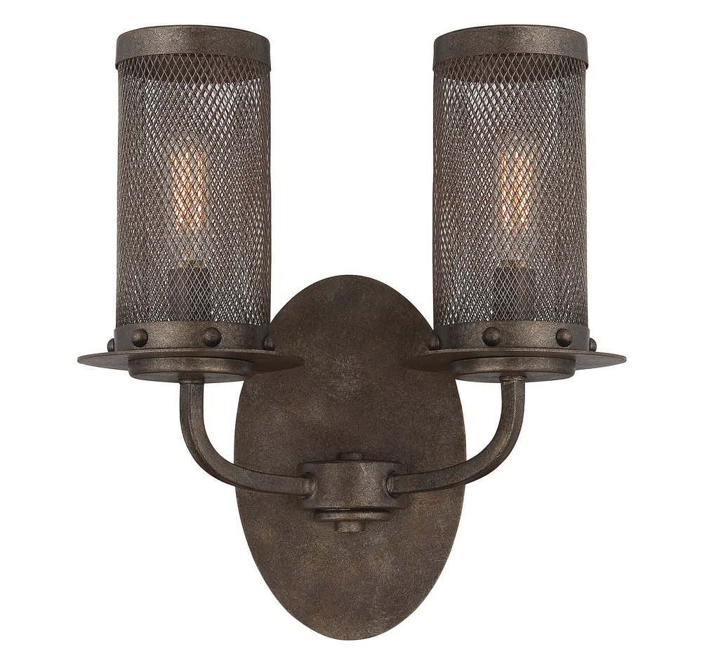 Nouvel 2-Light Wall Sconce in Galaxy Bronze