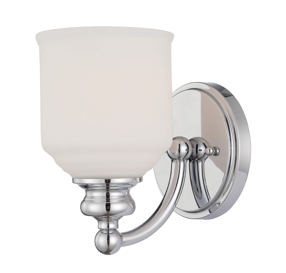 Melrose 1-Light Wall Sconce in Polished Chrome