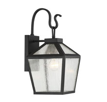 Savoy House 5-100-BK - Woodstock 1-Light Outdoor Wall Lantern in Black