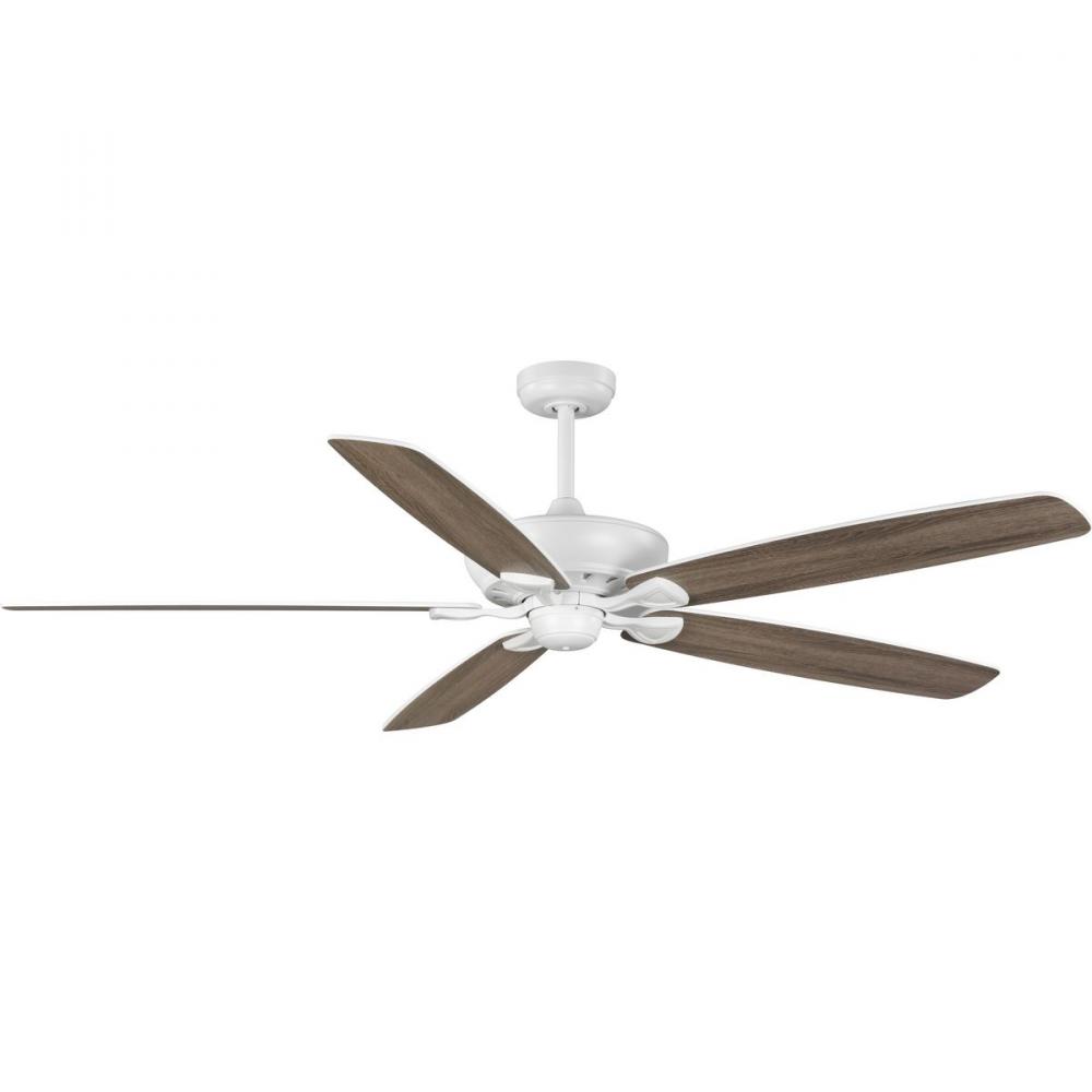 Kennedale Collection 72-Inch Five-Blade DC Motor Transitional Ceiling Fan Driftwood/Matte White