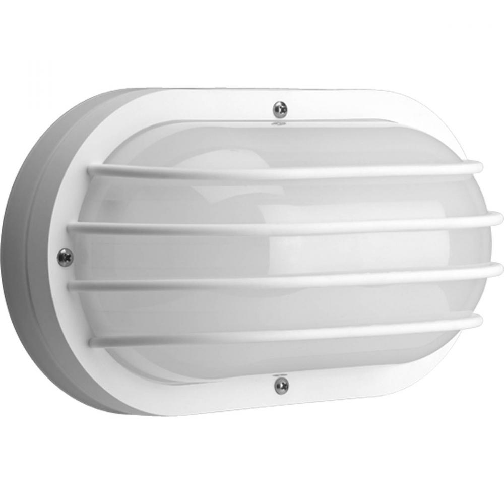 Two-Light 10-5/8" Non-Metallic Oval Wall or Ceiling Mount Bulkhead