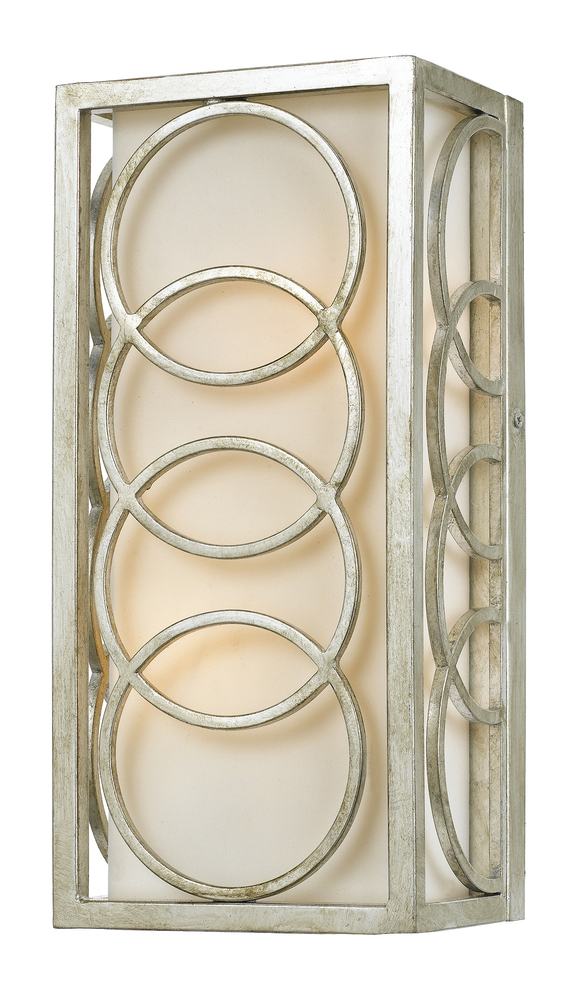 Libby Langdon for Crystorama Graham 2 Light Antique Silver Sconce