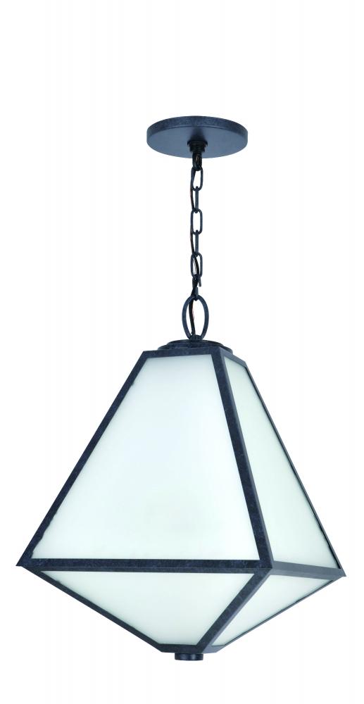 Brian Patrick Flynn for Crystorama Glacier 3 Light Black Charcoal Outdoor Pendant