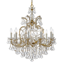 Crystorama 4438-GD-CL-MWP - Maria Theresa 11 Light Clear Crystal Gold Chandelier