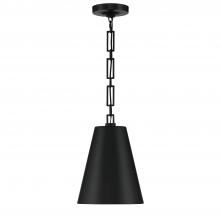 Crystorama 8685-MK-GA - Brian Patrick Flynn for Crystorama Alston 2 Light Matte Black + Antique Gold Mini Pendant