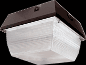 RAB Lighting VAN3F32QT/PC2 - Vandalproof, 2400 lumens, VAN3, 9 inch x 9 Inch, ceiling mount, 32W, CFL-QT, lamp, 277V photocell