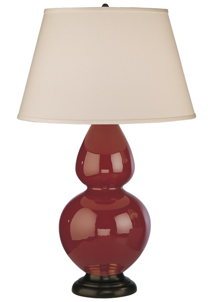 Oxblood Double Gourd Table Lamp