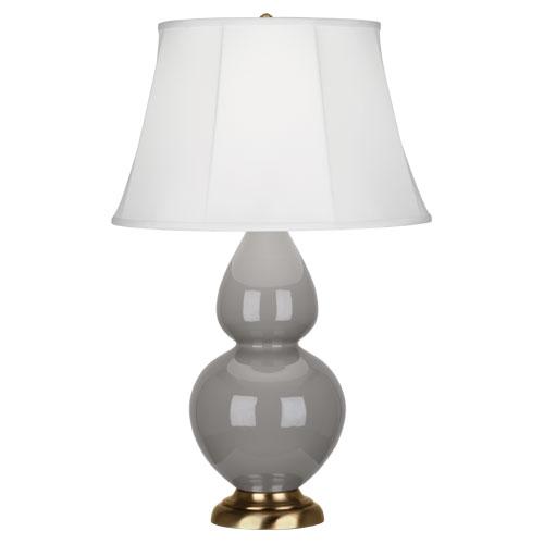 Smokey Taupe Double Gourd Table Lamp