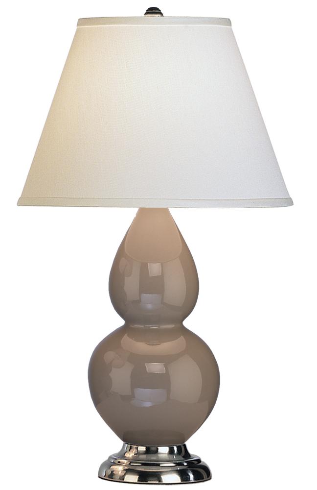 Smokey Taupe Small Double Gourd Accent Lamp