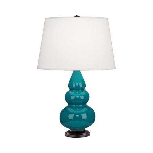 Peacock Small Triple Gourd Accent Lamp