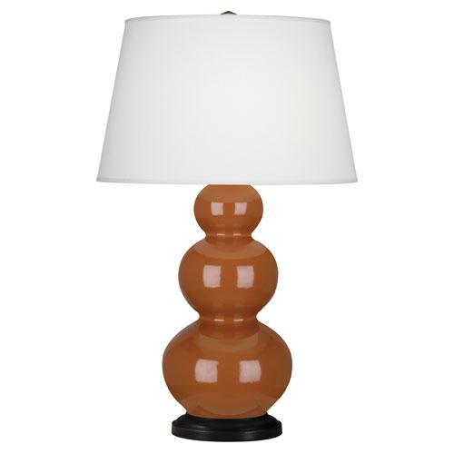 Cinnamon Triple Gourd Table Lamp