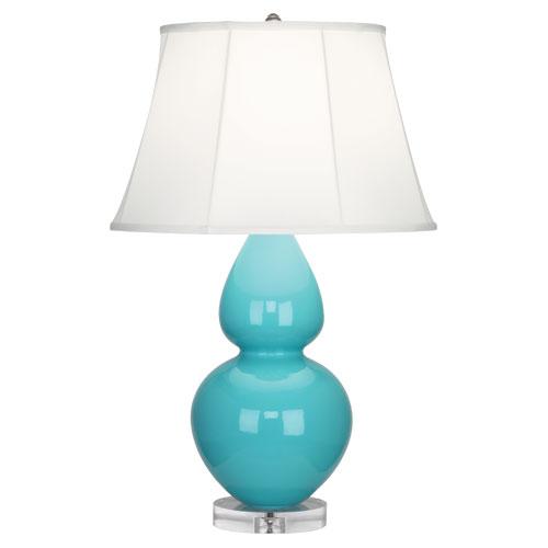 Egg Blue Double Gourd Table Lamp