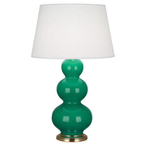 Emerald Triple Gourd Table Lamp