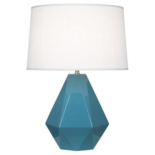 Steel Blue Delta Table Lamp