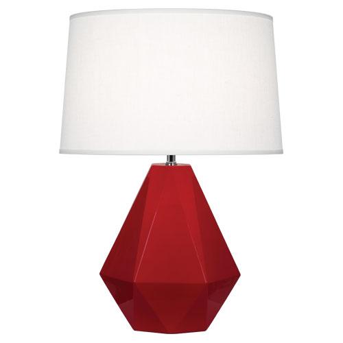 Ruby Red Delta Table Lamp
