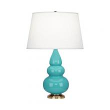 Robert Abbey 252X - Egg Blue Small Triple Gourd Accent Lamp