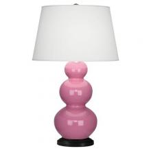 Robert Abbey 338X - Schiaparelli Pink Triple Gourd Table Lamp