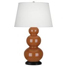 Robert Abbey 345X - Cinnamon Triple Gourd Table Lamp