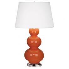 Robert Abbey 352X - Pumpkin Triple Gourd Table Lamp