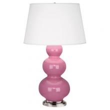 Robert Abbey 358X - Schiaparelli Pink Triple Gourd Table Lamp