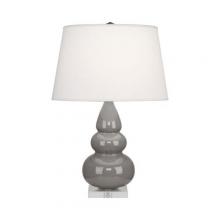 Robert Abbey A289X - Smokey Taupe Small Triple Gourd Accent Lamp