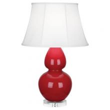 Robert Abbey RR23 - Ruby Red Double Gourd Table Lamp