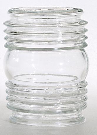 Clear Porch Glass Shade; Diameter 3-3/4 inch; Height 4-1/2 inch; Fitter 3-1/4 inch