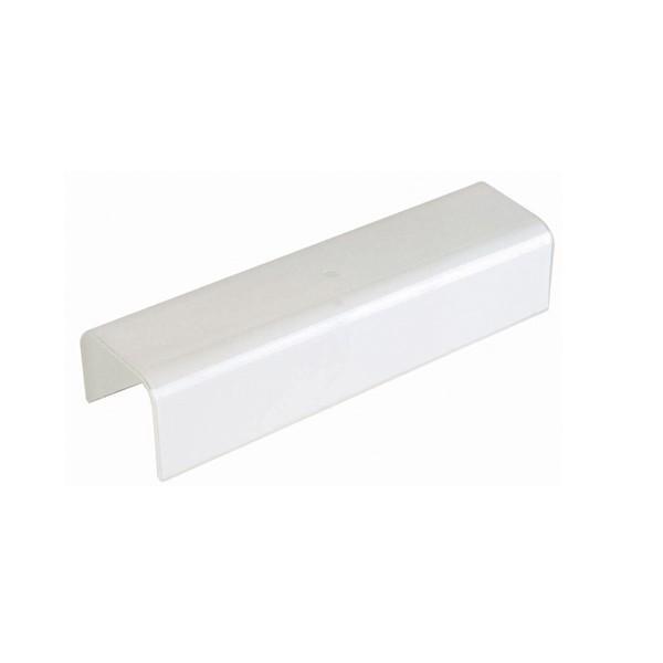 24 inch U-Bend Shade; Horizontal Hole Centered 6-1/2 inches from end; White; 1/8 Slip