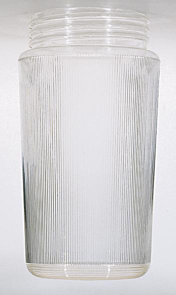 Lexan Prismatic Cylinder; 3-11/64 inch Screw Fitter; 7-1/4 inch Height; 3-3/4 inch Diameter