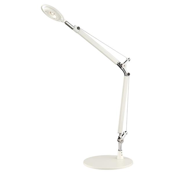 LED Desk Lamp; Double Arm; 5W; 4000K; 300 Lumen; White Finish