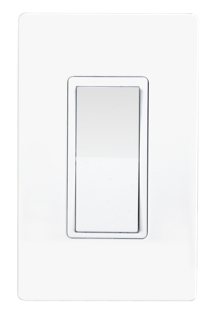 IOT Z-Wave In-Wall Light Switch - White Finish
