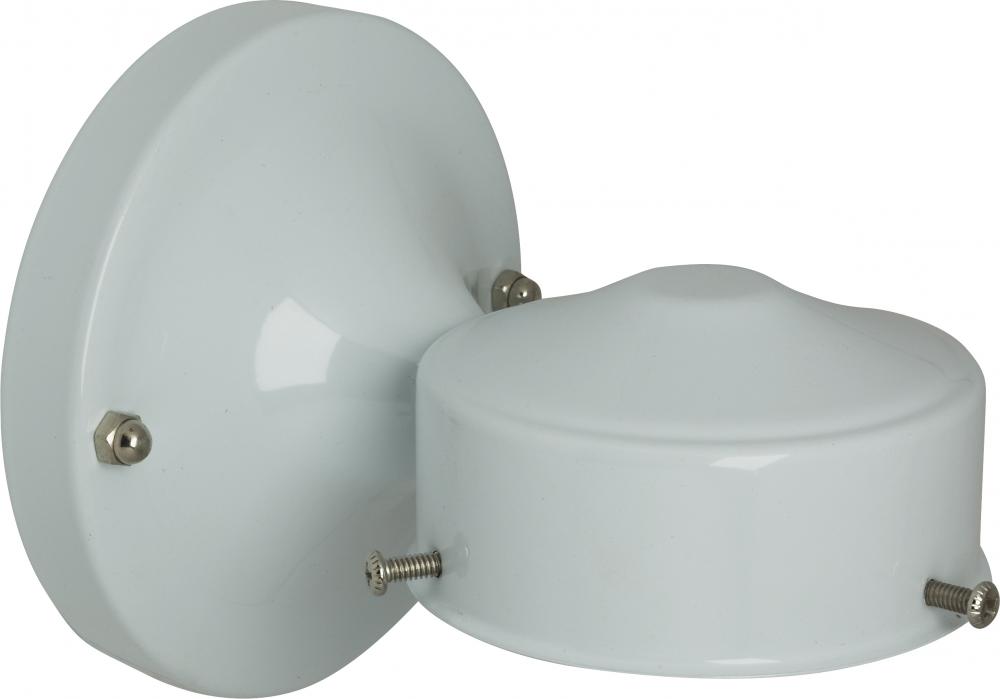 3-1/4" Wired Wall Bracket; White Finish; Includes Hardware; 60W Max