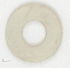 Rubber Washer; 1/8 IP Slip; White Finish; 2" Diameter
