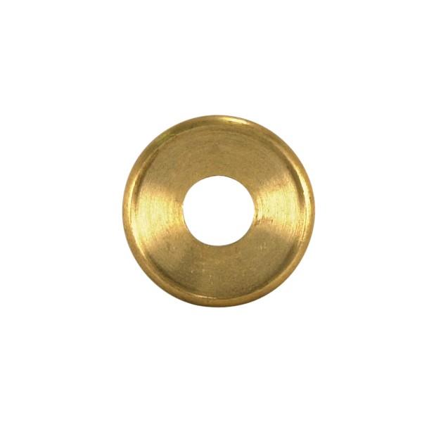 Turned Brass Check Ring; 1/8 IP Slip; Unfinished; 1-1/8" Diameter