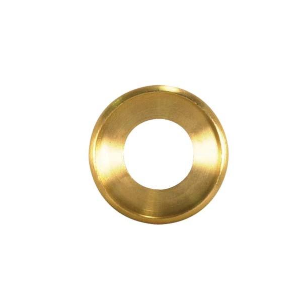 Turned Brass Check Ring; 1/4 IP Slip; Unfinished; 5/8" Diameter
