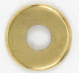 Steel Check Ring; Curled Edge; 1/8 IP Slip; Brass Plated Finish; 2" Diameter