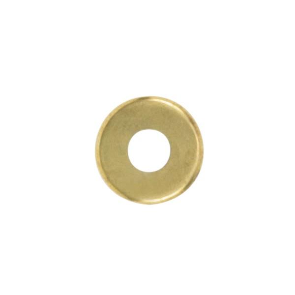 Steel Check Ring; Straight Edge; 1/8 IP Slip; Brass Plated Finish; 1-1/2" Diameter