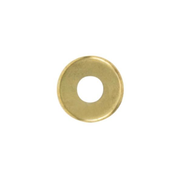 Steel Check Ring; Curled Edge; 1/8 IP Slip; Brass Plated Finish; 5/8" Diameter