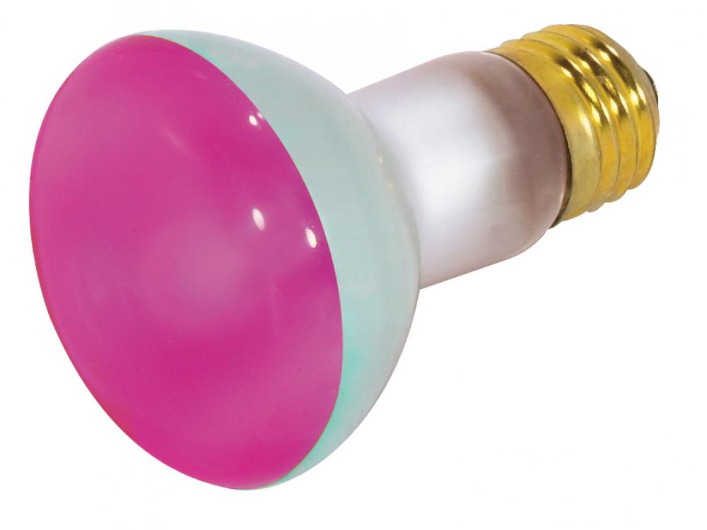 50 Watt R20 Incandescent; Pink; 2000 Average rated hours; Medium base; 130 Volt