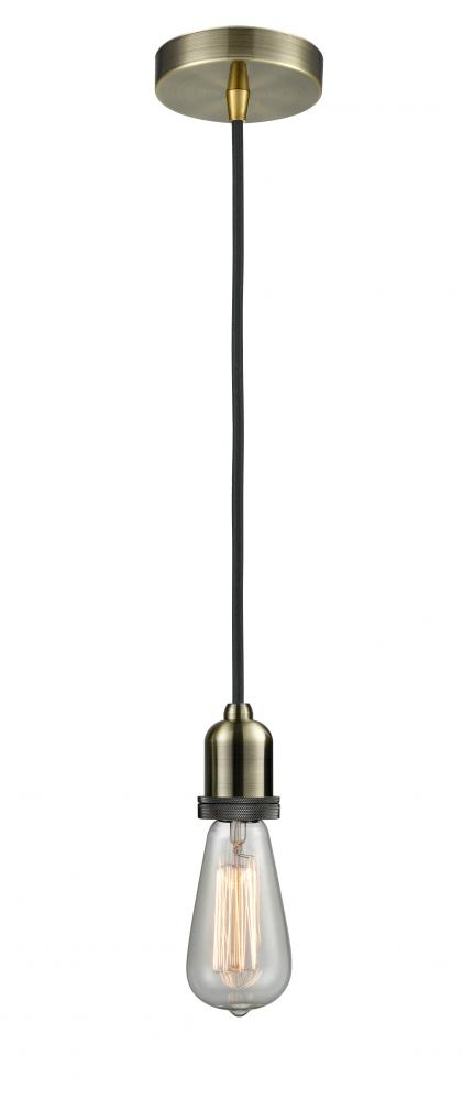 Whitney - 1 Light - 2 inch - Antique Brass - Cord hung - Mini Pendant