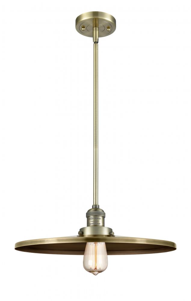 Appalachian - 1 Light - 16 inch - Antique Brass - Stem Hung - Mini Pendant